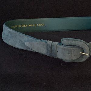 Genuine Green Suede Belt
